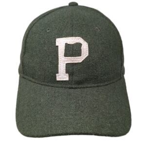 Portland Gear Baseball Cap Green One Size P Oregon Logo Leather Slideback Hat